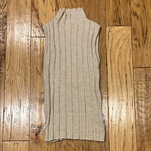 Anine Bing Ribbed Wool Top in Cream - small